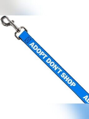 Buckle-Down 6ft Long Wide Dog Leash - Adopt Don't Shop Pet Leash